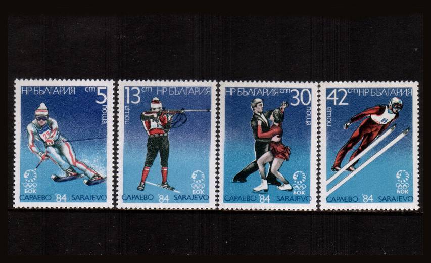 Winter Olympics set of four<br/>
This set is listed in MICHEL and footnote listed in GIBBONS 


