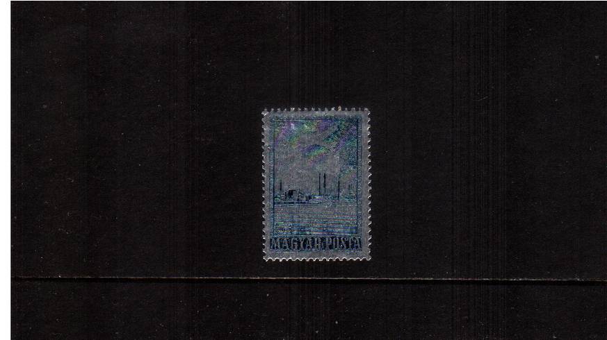 Metal Industries International Congress<br/>
5fo Gre-Blue on Silver, Aluminium Sufaced paper<br/>
A fine lightly mounted mint single.
SG Cat 40.00 

