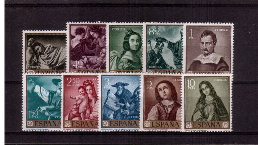 Stamp Day - Zurbaran Commemoration set of ten superb unmounted mint.