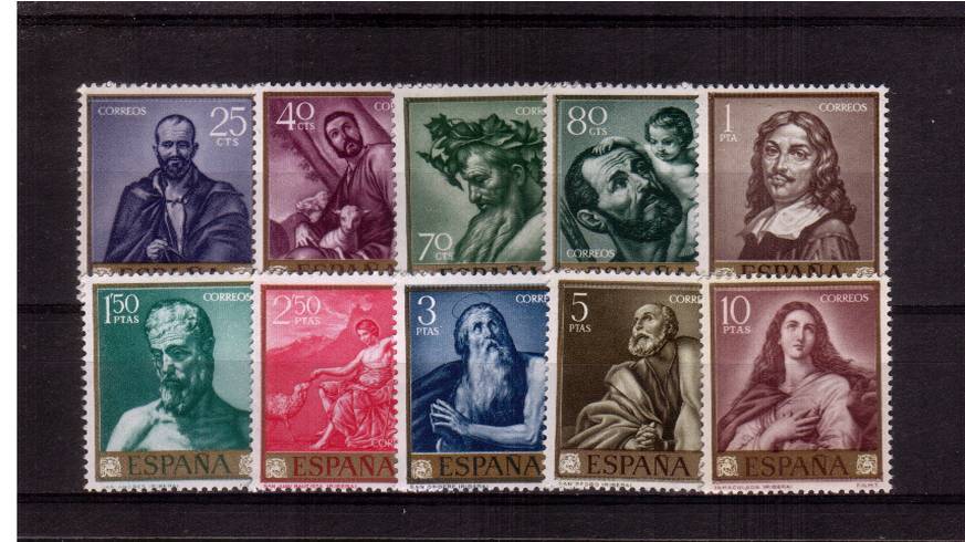 Stamp Day - Ribera Commemoration set of ten superb unmounted mint.