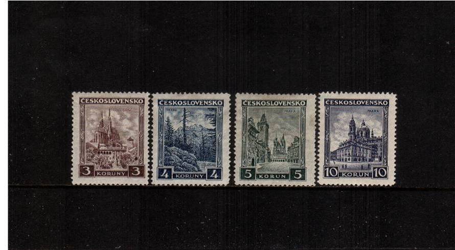 The Scenes set of four lightly mounted mint.<br/>SG Cat 35