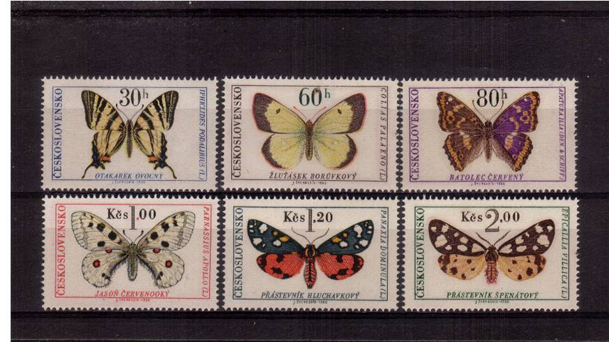 Butterflies and Moths<br/>
A superb unmountd mint set of six<br/>
SG Cat 21.00