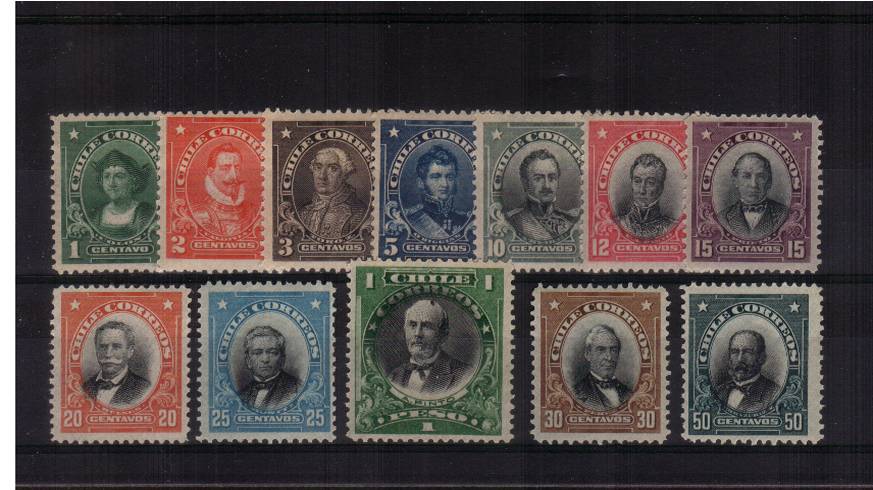 Famous people set of twelve to the 1p superb unmounted mint.<br/> Lovely fresh set. SG Cat for mounted 38.00+