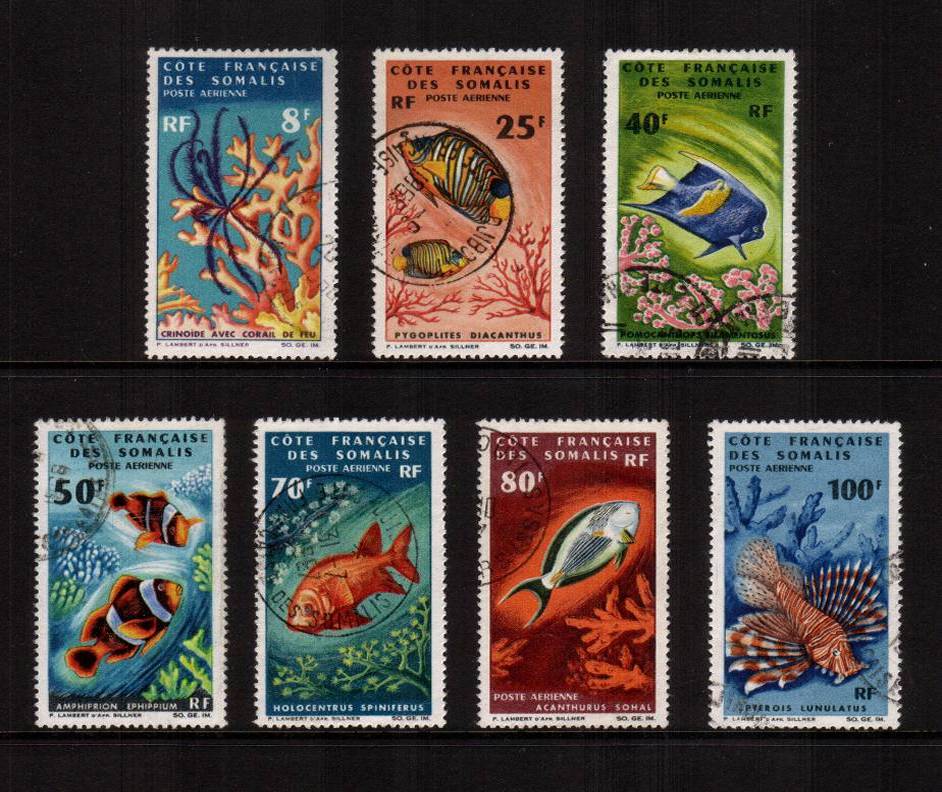 The Marine Life AIR<br/>set of seven with each stamp being genuinely fine used, not cancelled to order! SG Cat 150