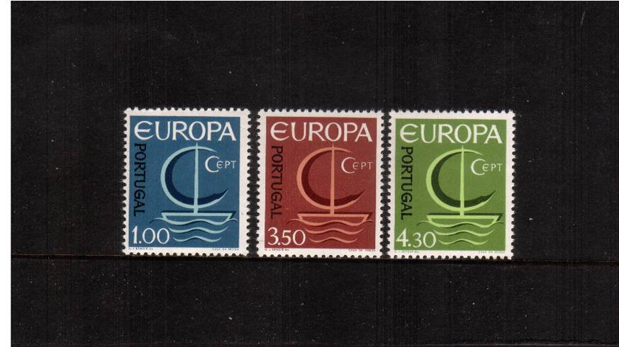 EUROPA - ''Ship''<br/>A superb unmounted mint  set of three SG Cat 35