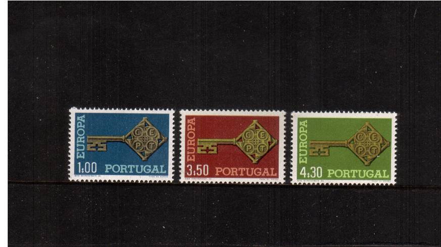 EUROPA - ''Key''<br/>An unmounted mint set of three. SG Cat 35