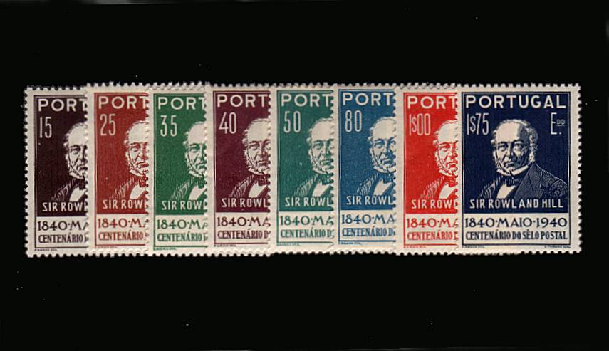 Centenary of First Adhesive Postage Stamp<br/>A superb unmounted mint set of eight. SG Cat 90
