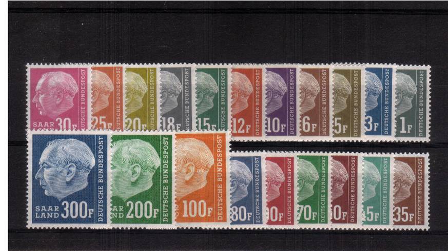 The redrawn - with ''F'' after figure - definitive set of twenty superb unmounted mint. Seldom seen complete. SG Cat 70
<br/><b>QAQ</b>