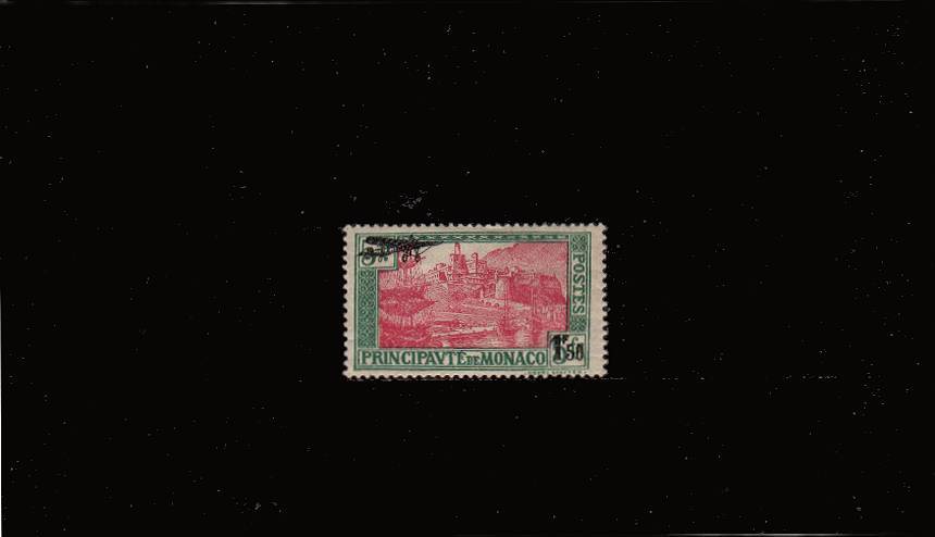1F50 on 5F Rose and Green AIR single<br/>A fine very lightly mounted mint single. SG Cat 42