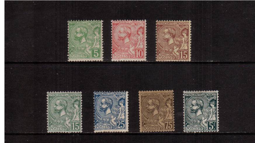 The ''Colours  Changed'' set of seven lightly mounted mint with many unmounted.<br/>Note that the 5F Mauve Cat 275 not included<br/>SG Cat for mounted 102+