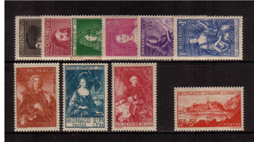 National Relief<br/>
A fine very, very lightly mounted mint set of ten. SG Cat 325
