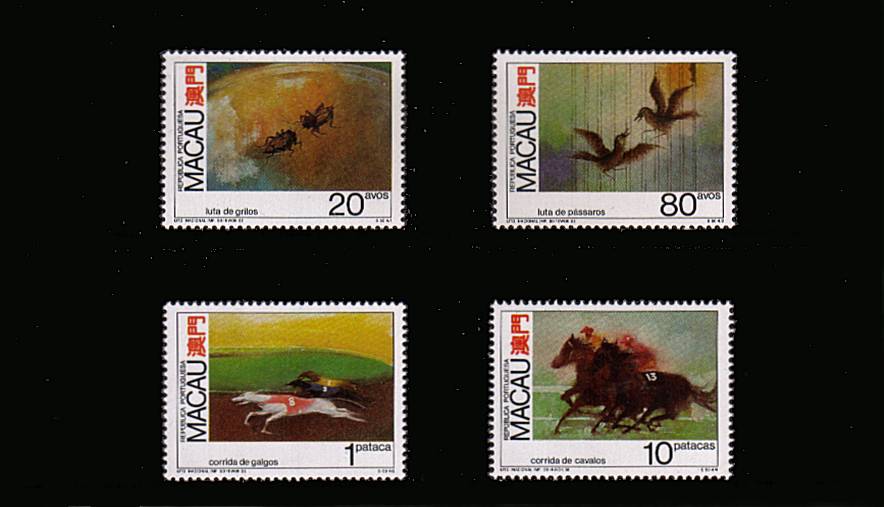 Betting on Animals<br/>
A superb unmounted mint set of four