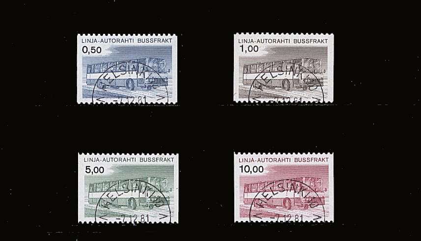 The ''Post Bus'' set of four superb fine used.
SG Cat £65