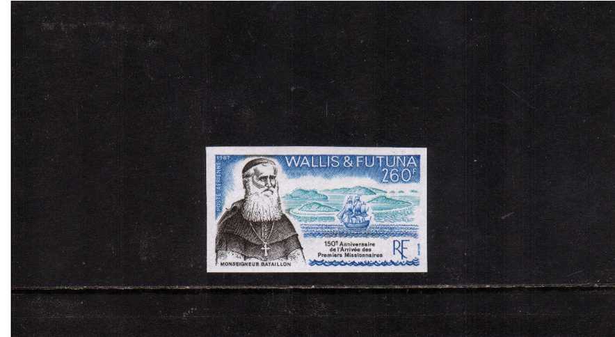 150th Anniversary of Arrival of First Missionaries - an engraved IMPERFORATE PLATE PROOF single superb unmounted mint.