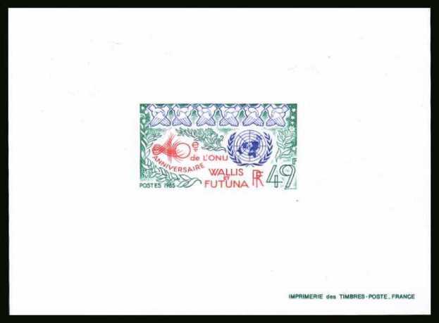 40th Anniversary of United Nations Delux Proof on card