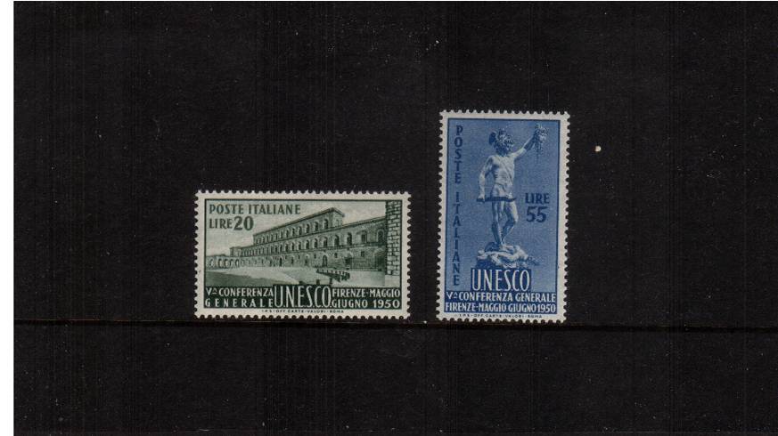 General Conference of United Nations<br/>A very lightly mounted mint set of two. SG Cat 139