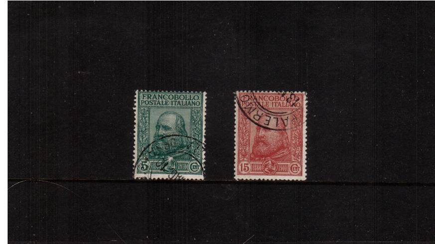 50th Anniversary of Plebiscite in Naples and Sicily<br/>A superb fine used set of two. SG Cat 102