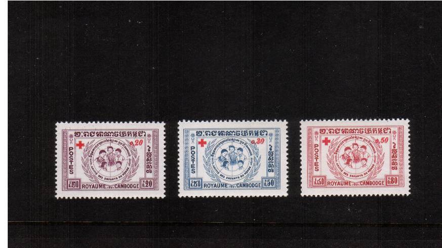 Red Cross Fund<br/>set of three superb unmounted mint.
