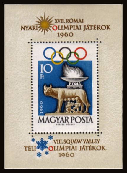 Olympic Games<br/>
A superb unmounted mint minisheet.<br/>
SG Cat �.00