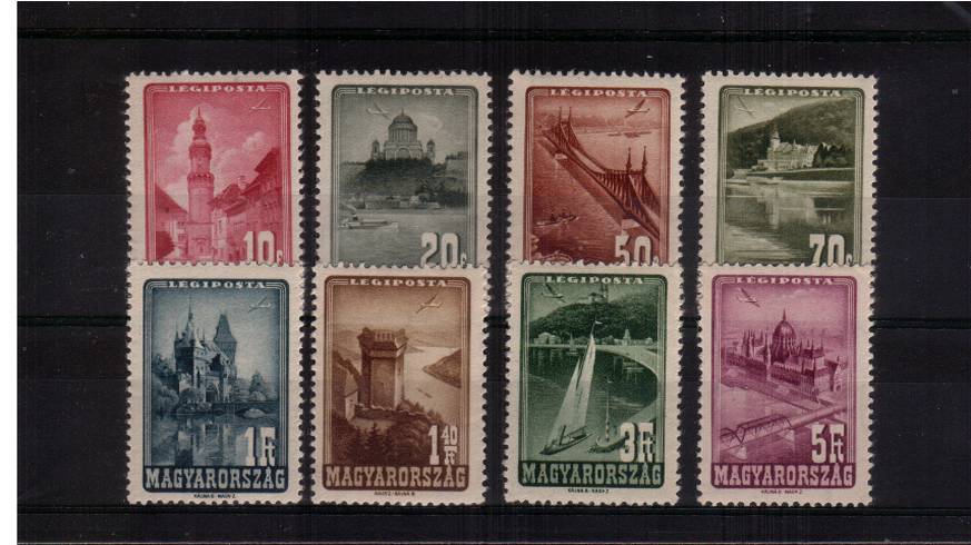 Views - AIR - set of eight superb unmounted mint