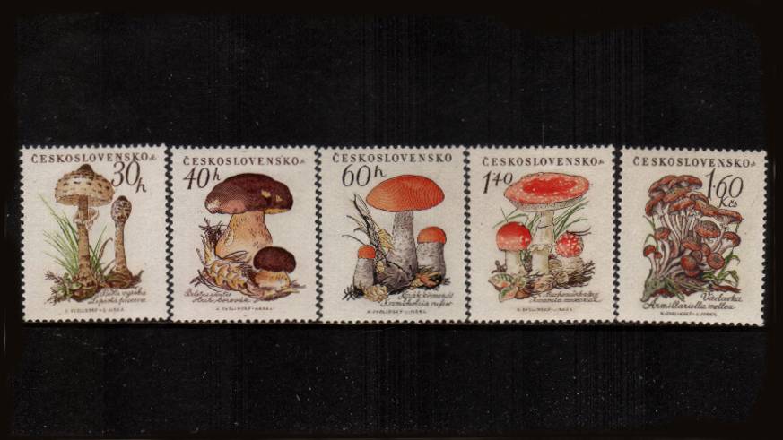 Mushrooms set of five superb unmounted mint.SG Cat 34.00