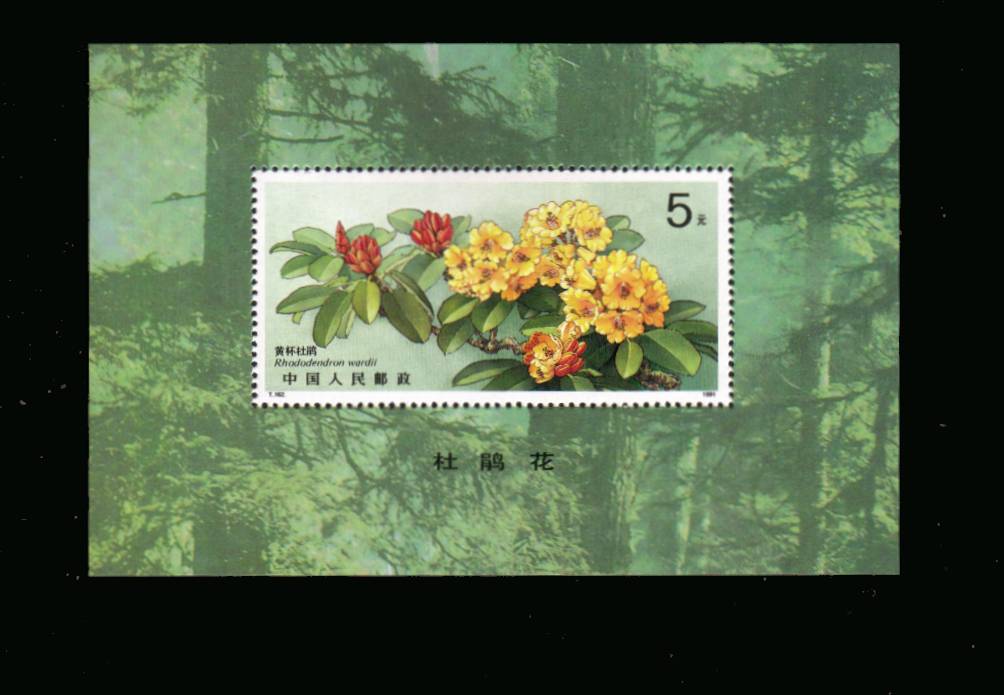 Rhododendrons
<br/>minisheet superb unmounted mint.