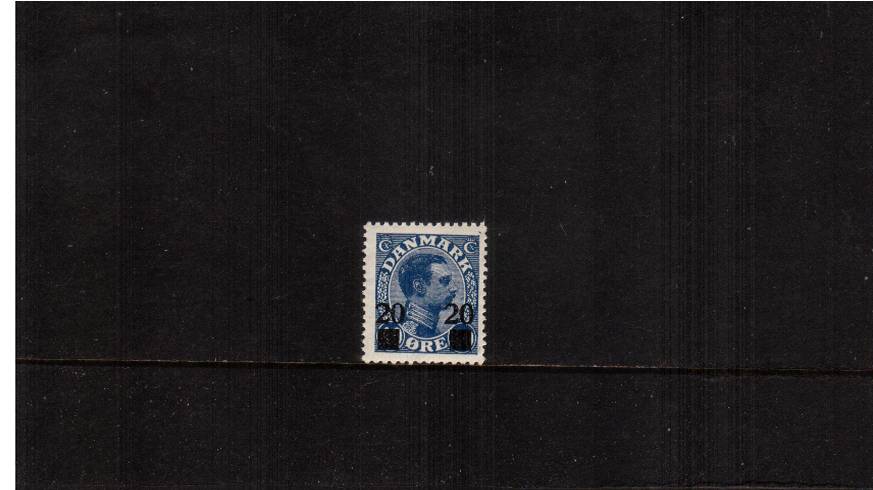 20or on 40or Blue - King Christian X 
<br/>A superb unmounted mint single.
