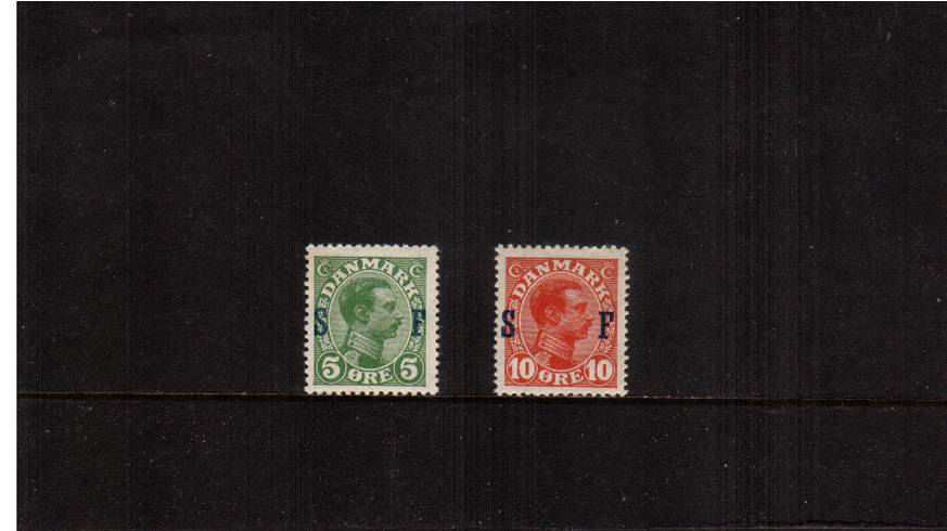 5or Graan and 10or Scarlet<br/>
Complete set of two superb unmounted mint.
