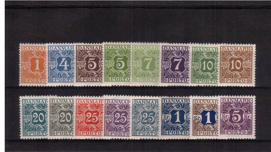 The Postage Due set of sixteen superb unmounted mint.<br/>Rare set unmounted!