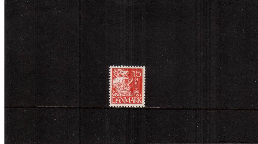 15or Scarlet - Die IIa - ''Caravel'' definitive single<br/>
A superb unmounted mint single