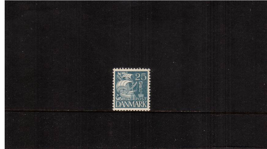 25or Greenish Blue ''Caravel'' definitive single<br/>
A superb unmounted mint single