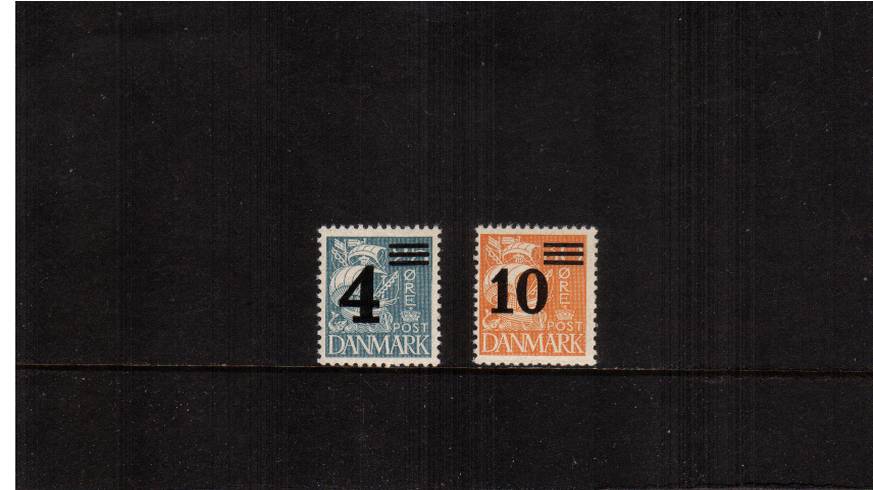 The surcharged set of two <br/>
A superb unmounted mint