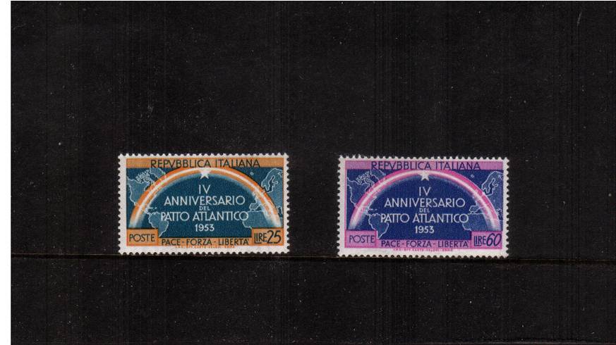 Fourth Anniversary of Atlantic Pact<br/>
A superb unmounted mint set of two SG Cat 30 
<br/><b>QXQ</b>