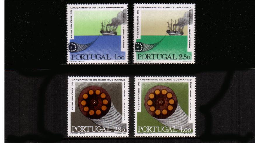 Portugal-England Submarine Telegraph Cable<br/>A superb unmounted mint set of four. SG Cat �25