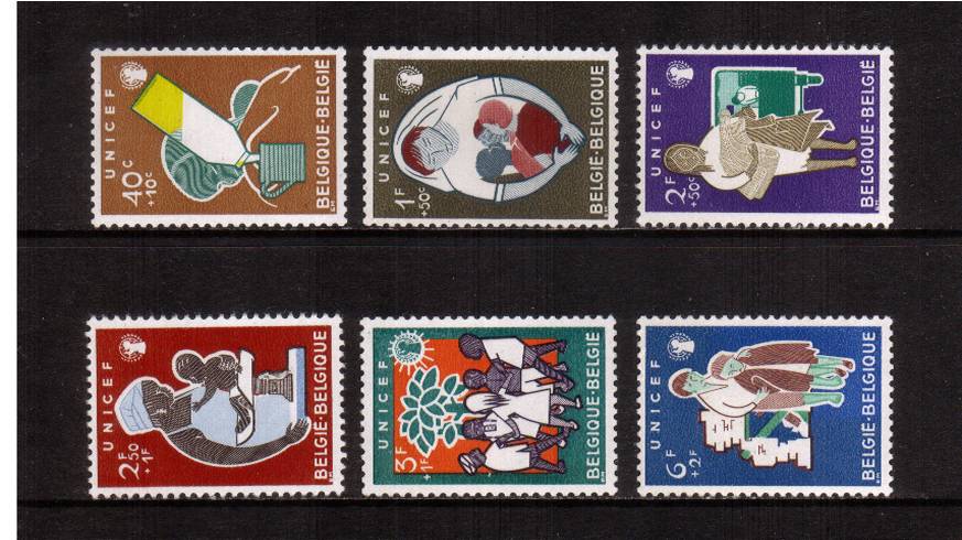 United Nations Children's Fund<br/>
A superb unmounted mint set of six. SG Cat �.50