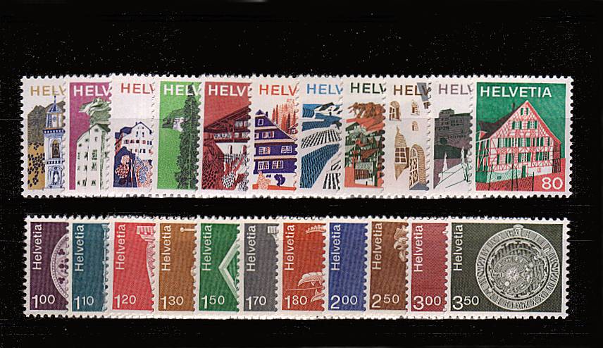 Buildings and  Architectural Details<br/>complete set of twenty-two superb unmounred mint.