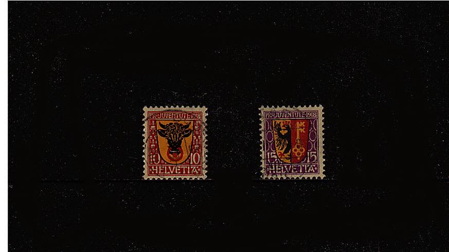 ''ProJuventute'' set of two superb fine used. SG Cat �