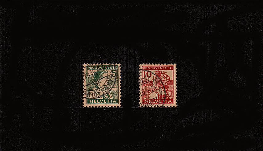 ''ProJuventute'' set of two superb fine used. SG Cat �8