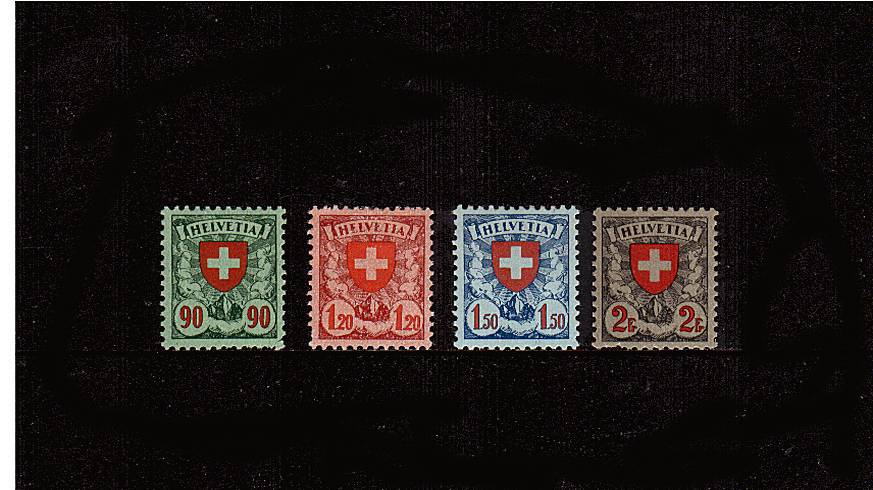 The Shield set of four<br/>
A bright and fresh set of four with the odd perforation fault.<br/> SG Cat �0