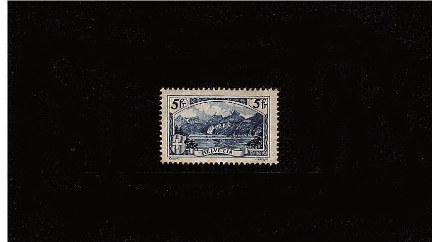 5F Deep Blue - With the engravers name of ''J. SPRENGER'' at right.<br/>A good mounted mint stamp. SG Cat �0