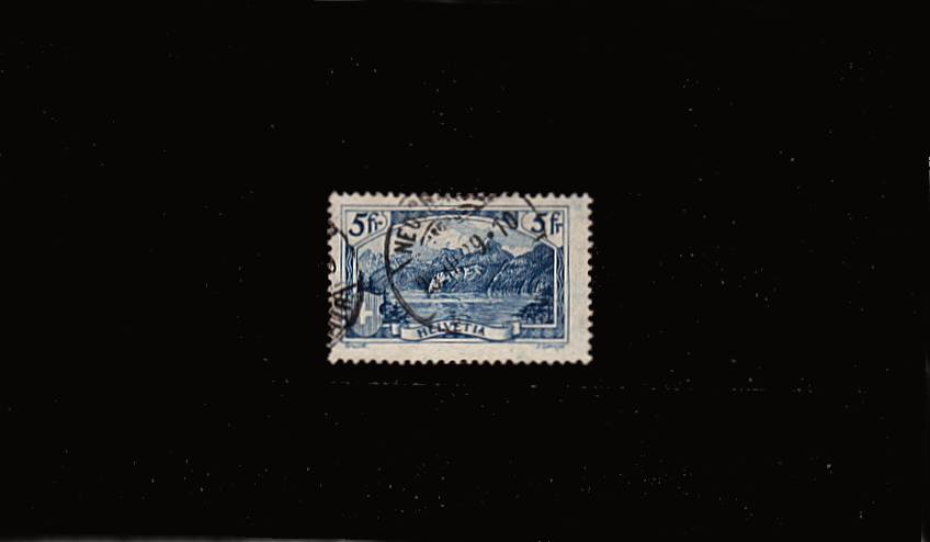 5F Deep Blue - With the engravers name of ''J. SPRENGER'' at right.<br/>A good fine used stamp. SG Cat �