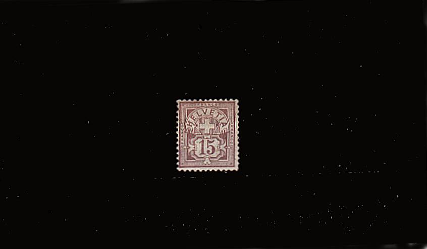 15c Dull Violet<br/>
A reasonable mounted mint stamp. SG Cat �