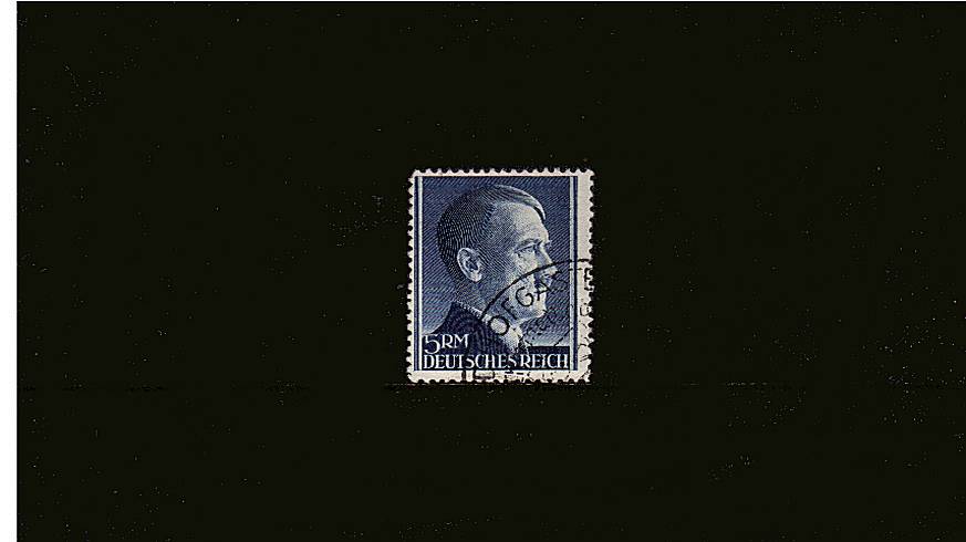 5rm Adolph Hitler - Perforation 12 odd value<br/>A good fine used single. SG Cat 80