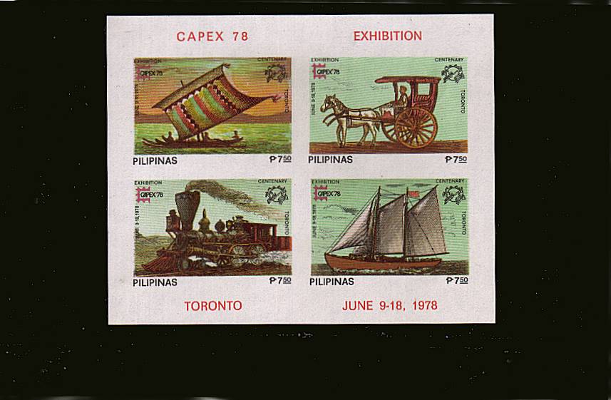 CAPEX 78 International Stamp Exhibition with Green background.<br/>
A superb unmounted mint minisheet. SG Cat �