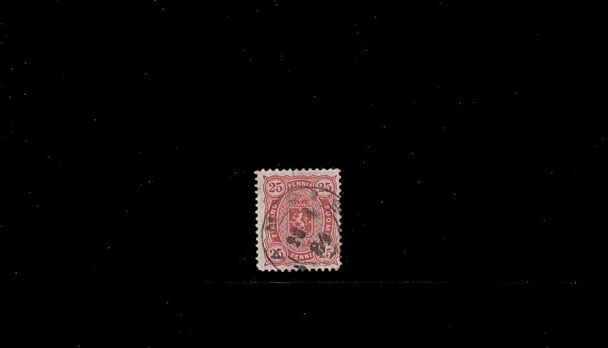 25p Red - Perforation 12½<br/>
A good used single<br/>
SG Cat 25
<br/><b>QBQ</b>