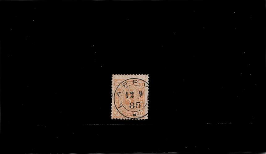 2p Yellow - Perforation 12<br/>
A good used stamp cancelled with a crisp double ring dated CDS dated 12-9-85<br/>
<br/><b>QBQ</b>