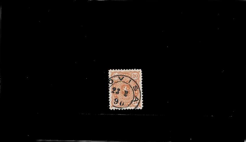 - Perforation 12<br/>
A good used stamp cancelled with a double ring CDS dated 23-2-90.<br/>
<br/><b>QBQ</b>