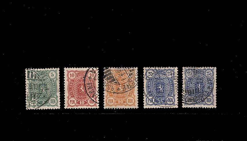 The Perforation 14x13 set of five.<br/>
A superb fine used set of five.<br/>
SG Cat £5.25
<br/><b>QBQ</b>