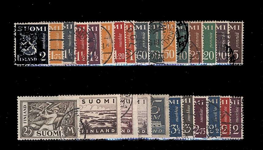 The definitive set of twenty-seven.<br/>The set contains all three listed types of the 10m.<br/>One minor stamp has a fault.<br/><b>QBQ</b>