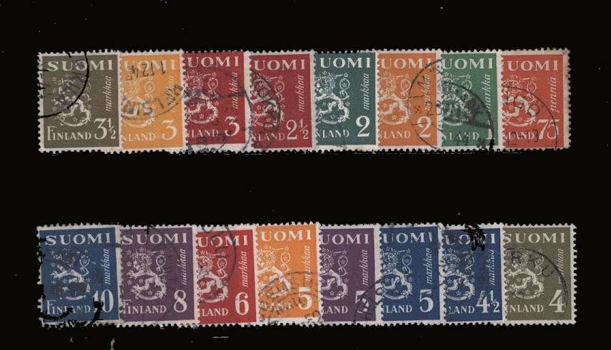 The ''Lion'' set of sixteen fine used.<br/>SG Cat £6